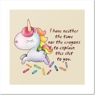 Snarkles the Unicorn: "Explanations" Posters and Art